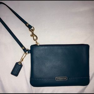 Coach Teal Wristlet